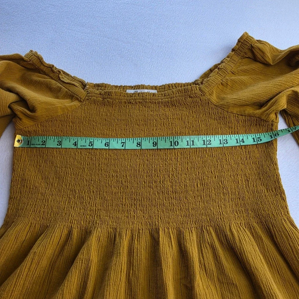 Madewell smocked peplum